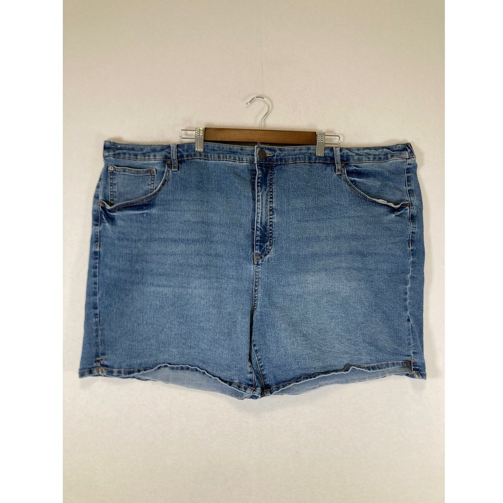 Casual Terra & Sky Women 4X Denim High Rise Elastic Back Shorts TS15100131058
